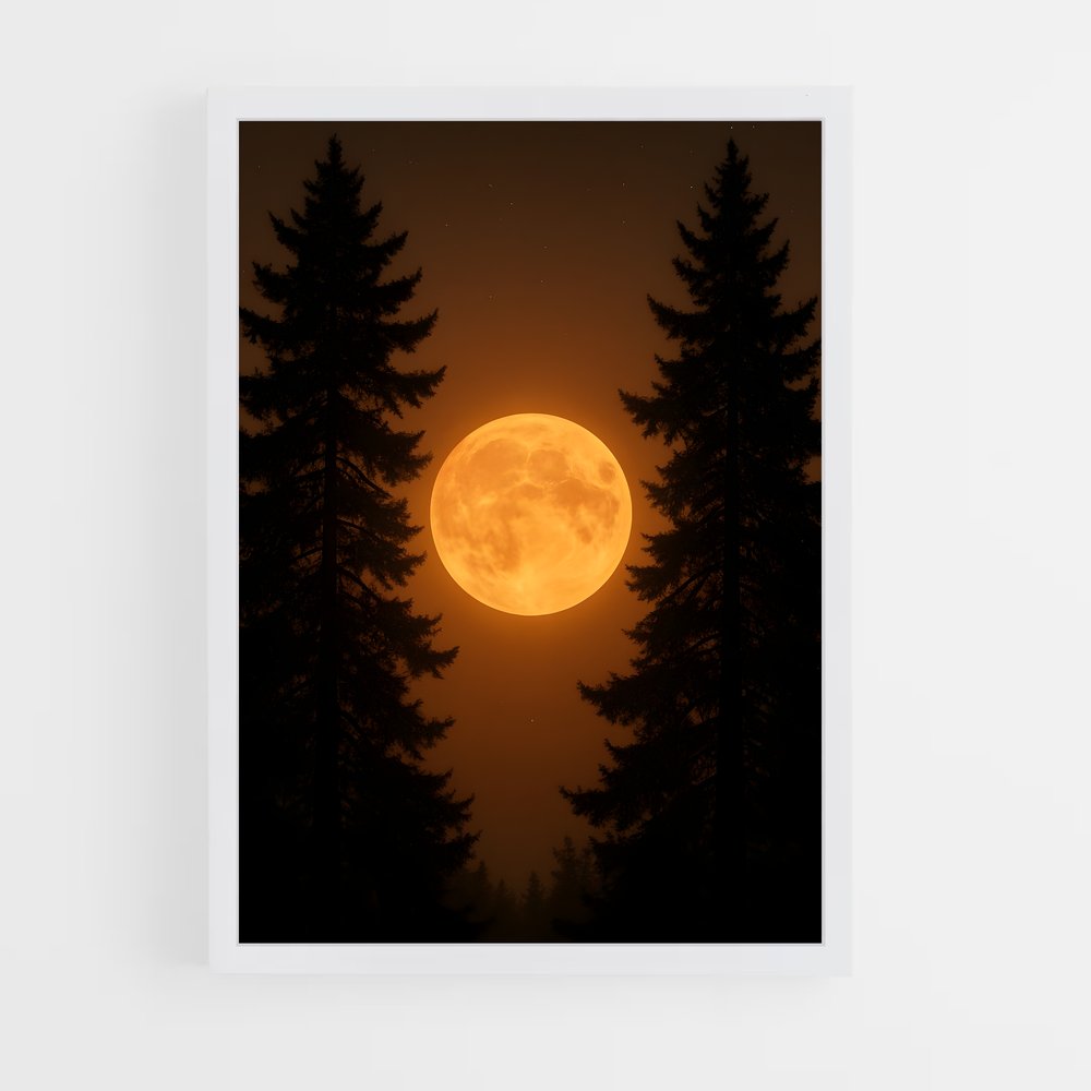 Poster Lune de Récolte – affiche Système solaire (vue 3)